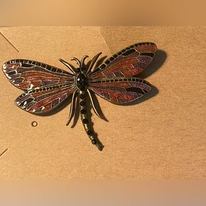 Vintage Anne Koplik Designs Brooch Dragonfly